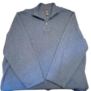 Joseph Abboud EUC Men's 3X Mock Neck Long Sleeve Pullover Sweater‎ Blue Gray